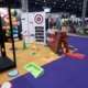 Spelend abc leren-stand NOT beurs